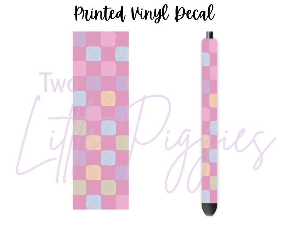 Printed Vinyl - Danish Pastels