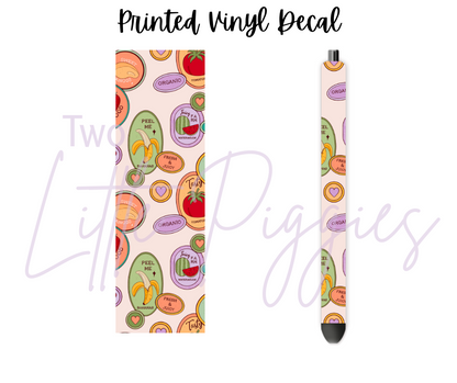 Printed Vinyl - Farmers Market