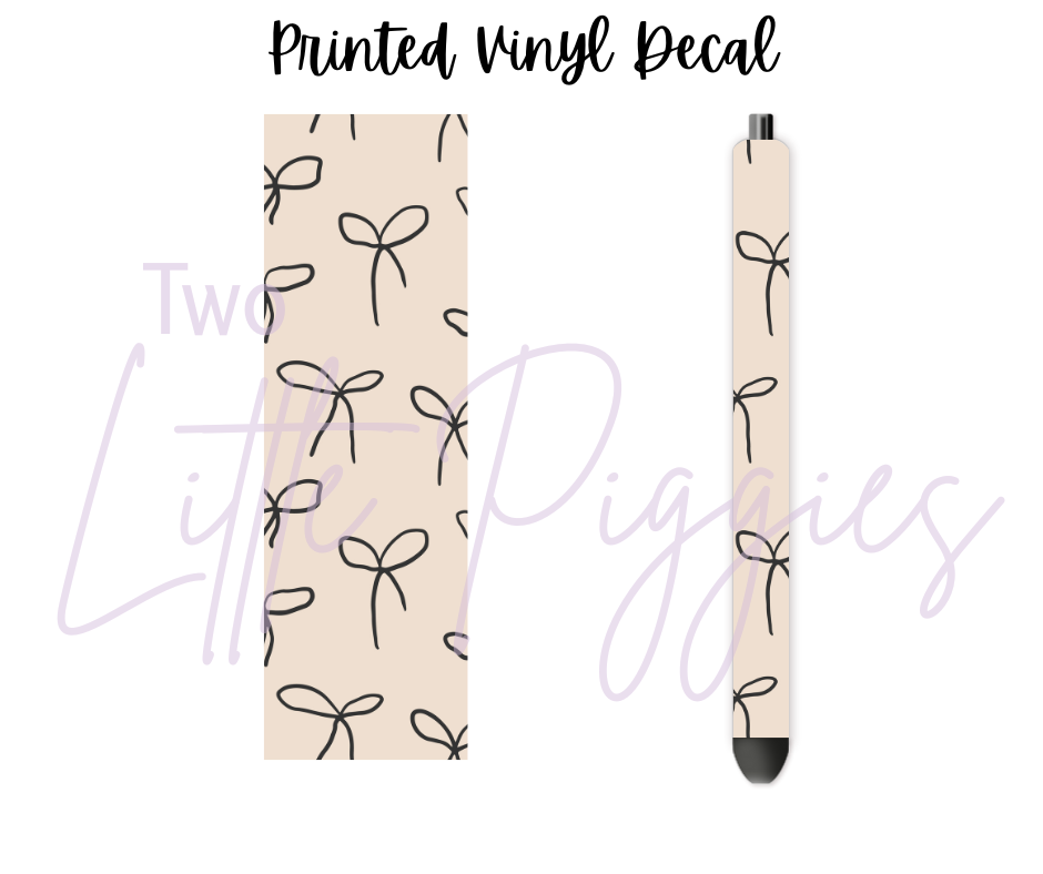 Printed Vinyl - Onyx and Ivory