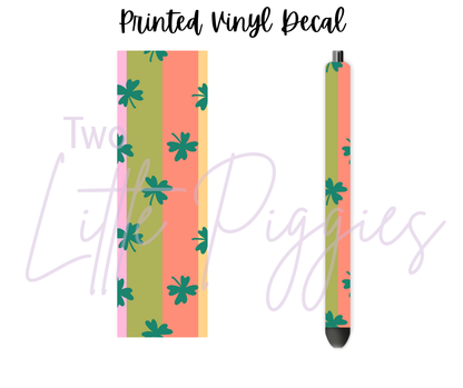 Printed Vinyl - St. Patrick's - Salmon and Green
