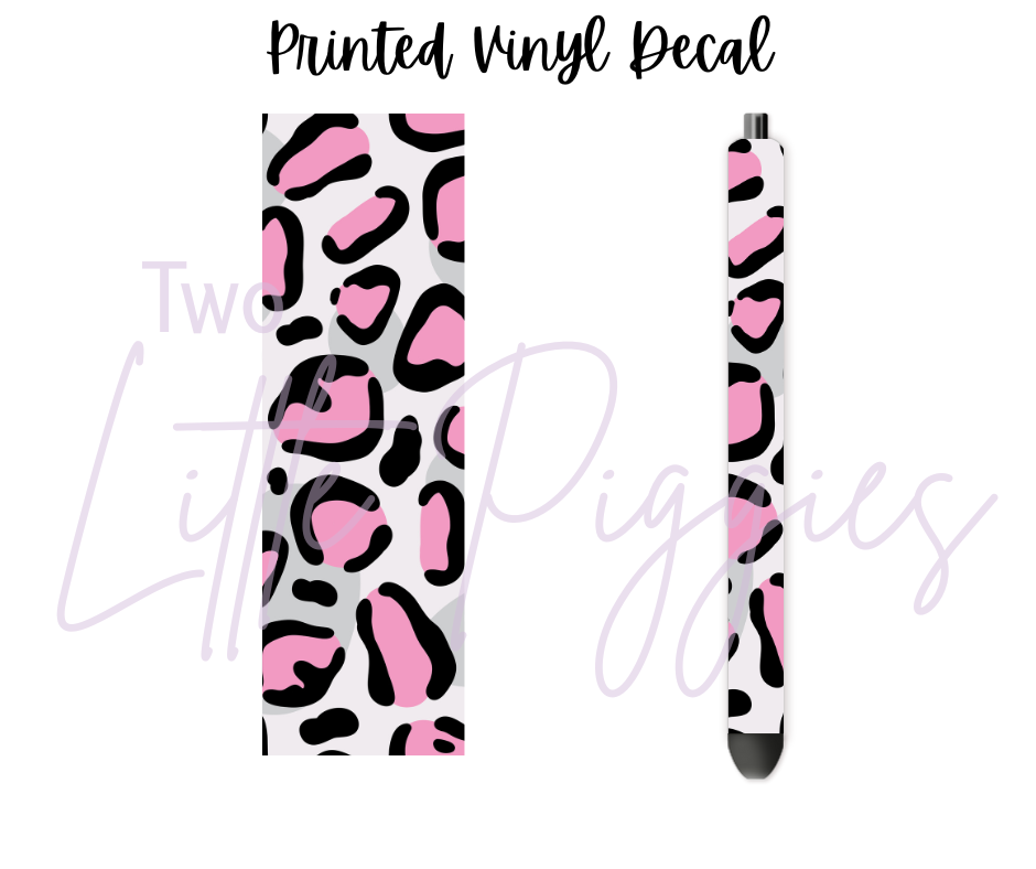 Printed Vinyl - Leopard Rainbow