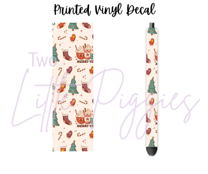 Printed Vinyl - Groovy Christmas