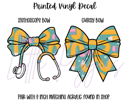 Printed Vinyl - Back to School - Retro School