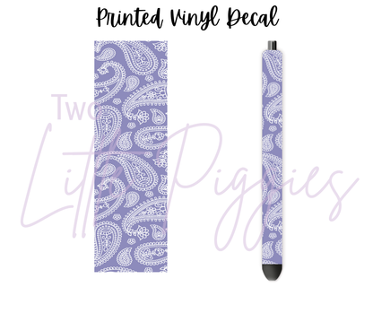 Printed Vinyl - Pastel Paisley