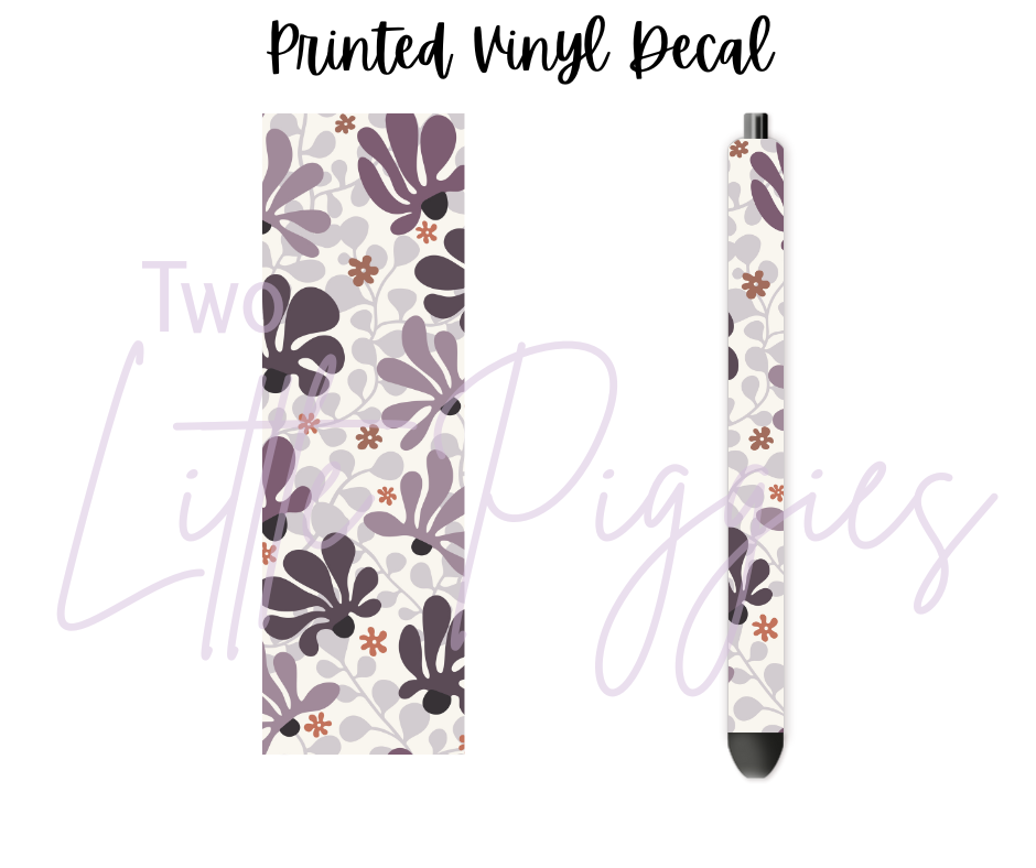 Printed Vinyl - Retro Floral