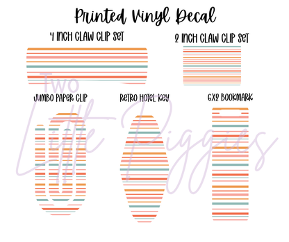 Printed Vinyl - Groovy Summer Collection