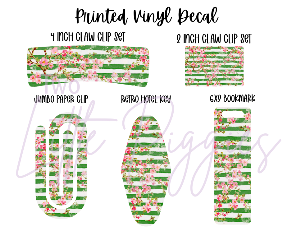 Printed Vinyl - St. Patrick's - Pink and Green