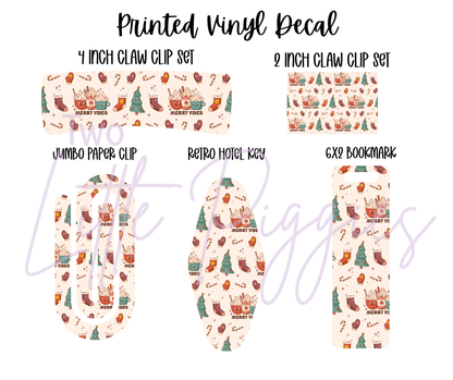 Printed Vinyl - Groovy Christmas