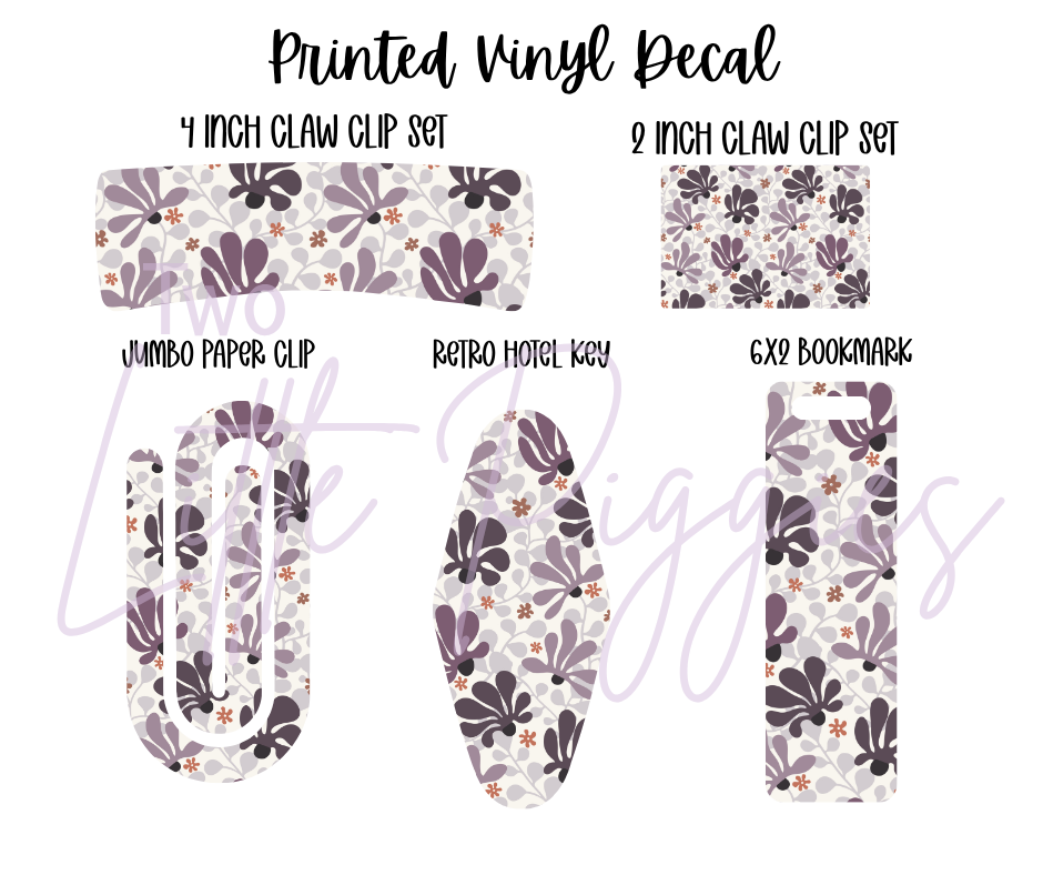 Printed Vinyl - Retro Floral