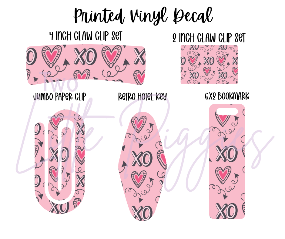 Printed Vinyl - Valentine Hearts
