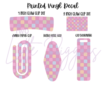 Printed Vinyl - Danish Pastels