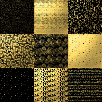 Printed Vinyl - New Years Stars