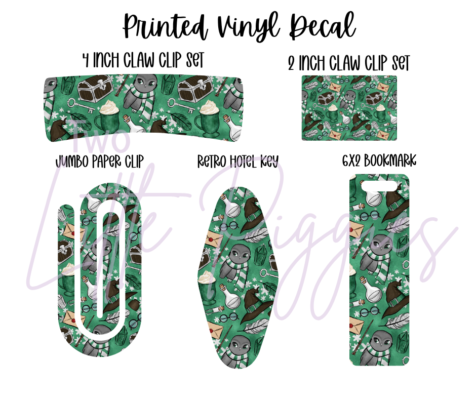 Printed Vinyl - HP - Slytherin
