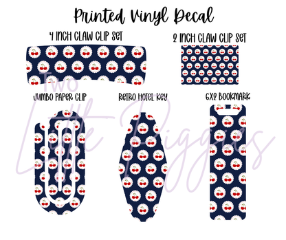 Printed Vinyl - 4th of July - Cherries