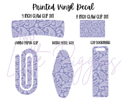 Printed Vinyl - Pastel Paisley