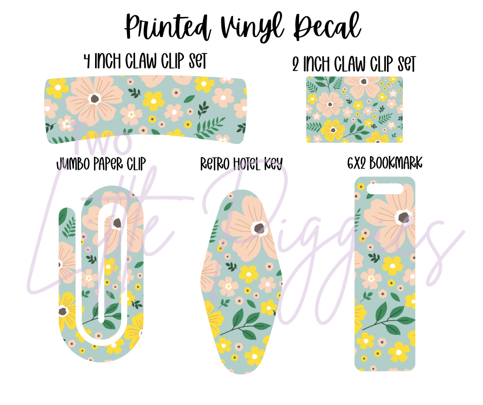 Printed Vinyl - Mother's Day Flowers