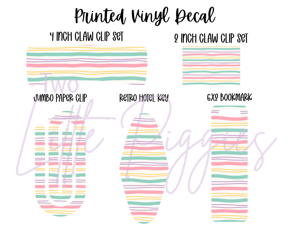 Printed Vinyl - Back to School - Pastel