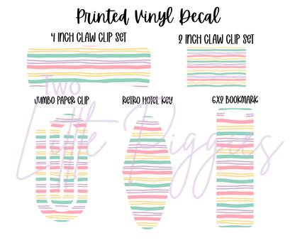 Printed Vinyl - Back to School - Pastel