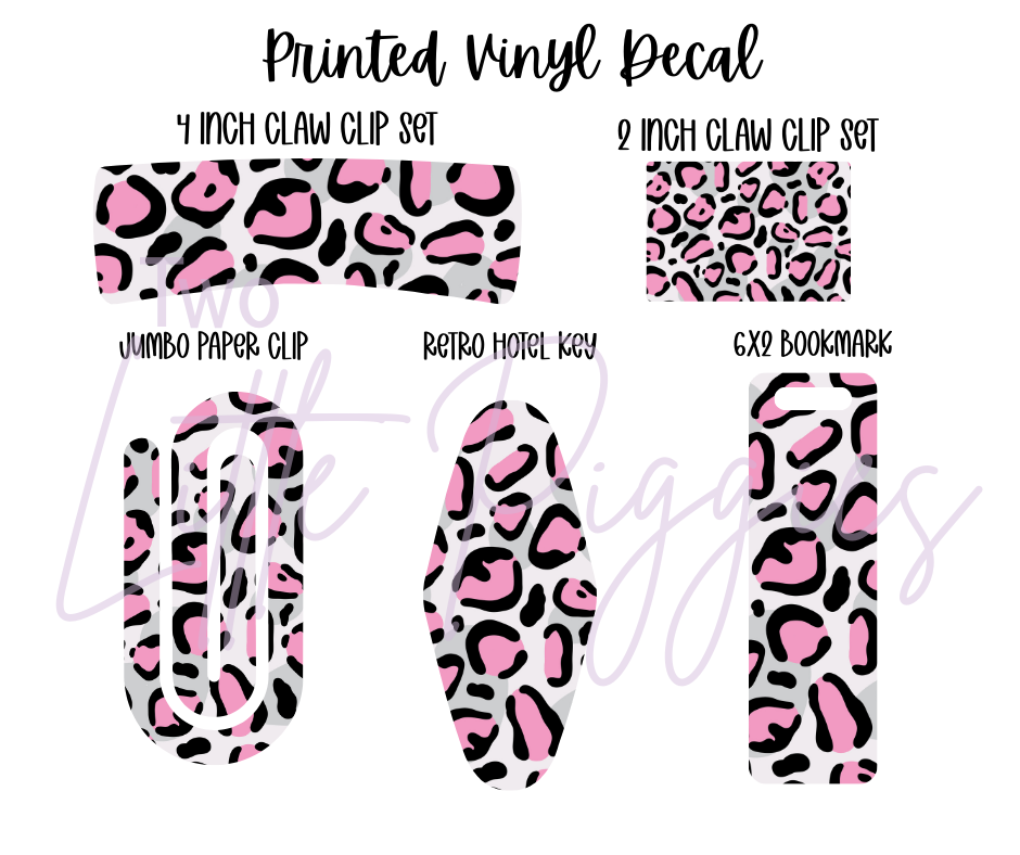 Printed Vinyl - Leopard Rainbow