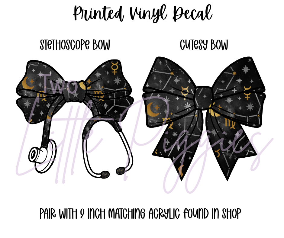 Printed Vinyl - Scorpio - Black and Gold