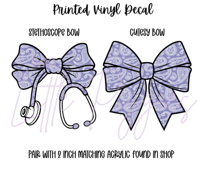 Printed Vinyl - Pastel Paisley