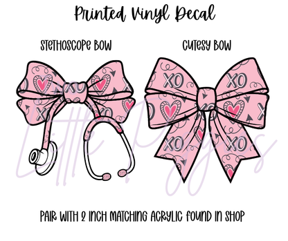 Printed Vinyl - Valentine Hearts