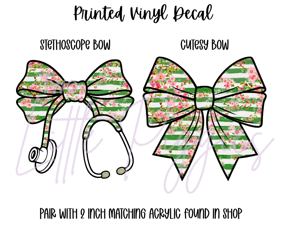 Printed Vinyl - St. Patrick's - Pink and Green