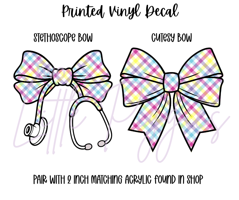Printed Vinyl - Spring Plaid