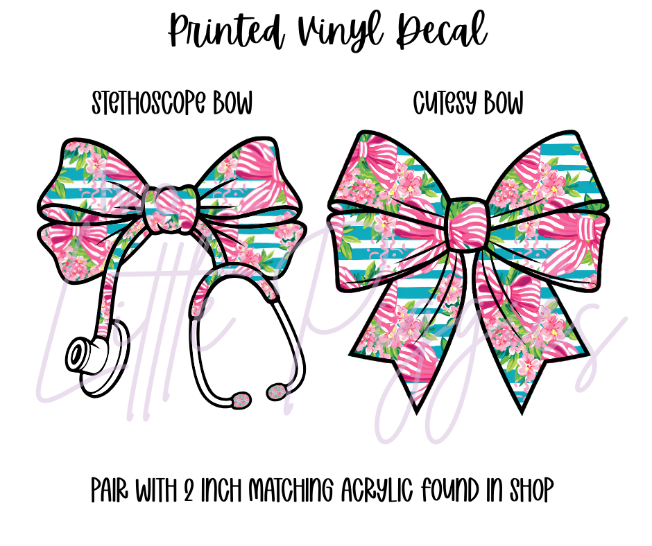 Printed Vinyl - Preppy Bows