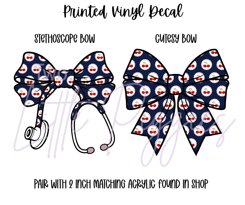 Printed Vinyl - 4th of July - Cherries