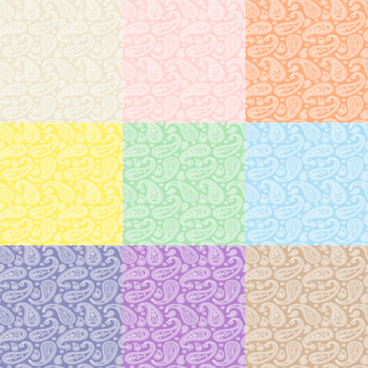 Printed Vinyl - Pastel Paisley