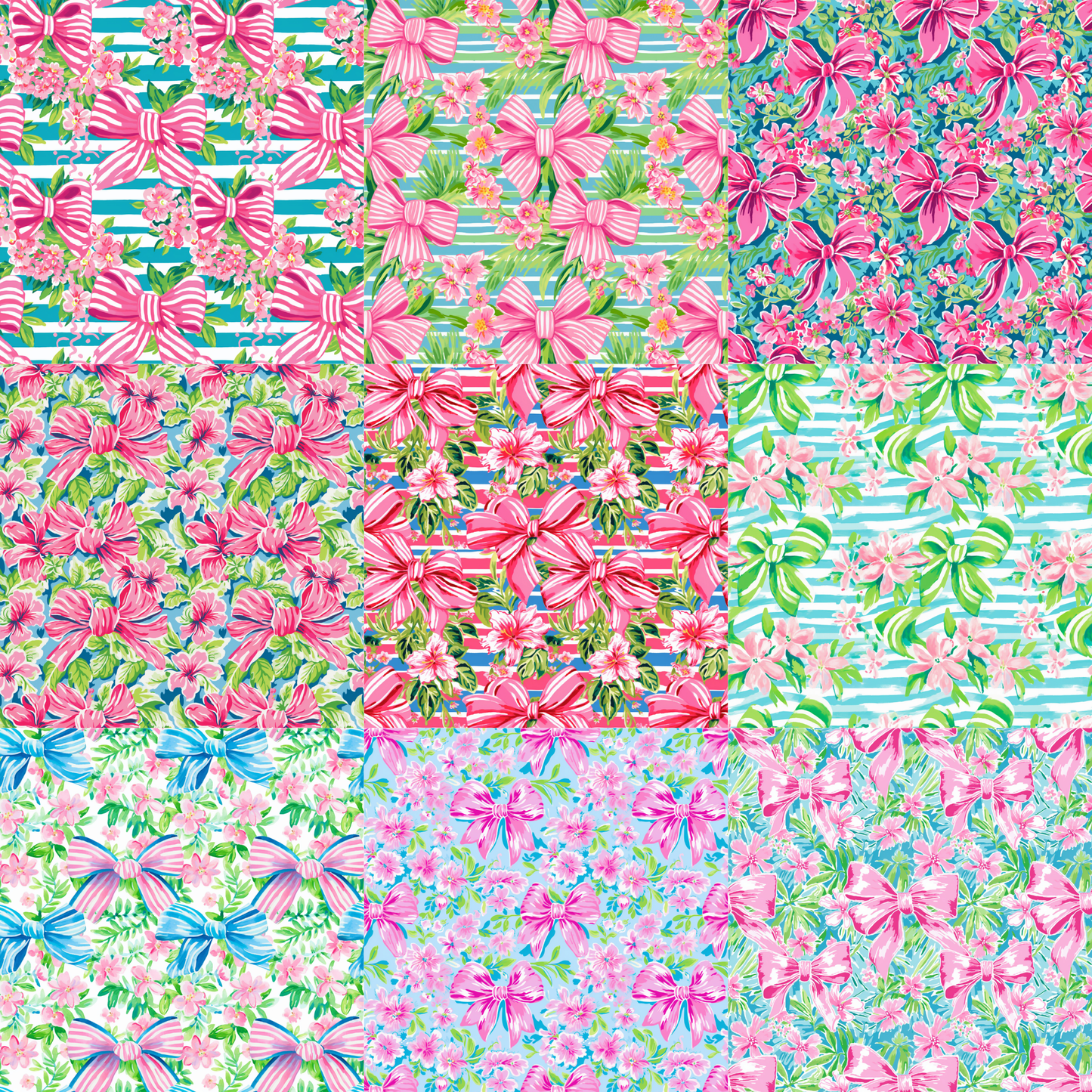 Printed Vinyl - Preppy Bows