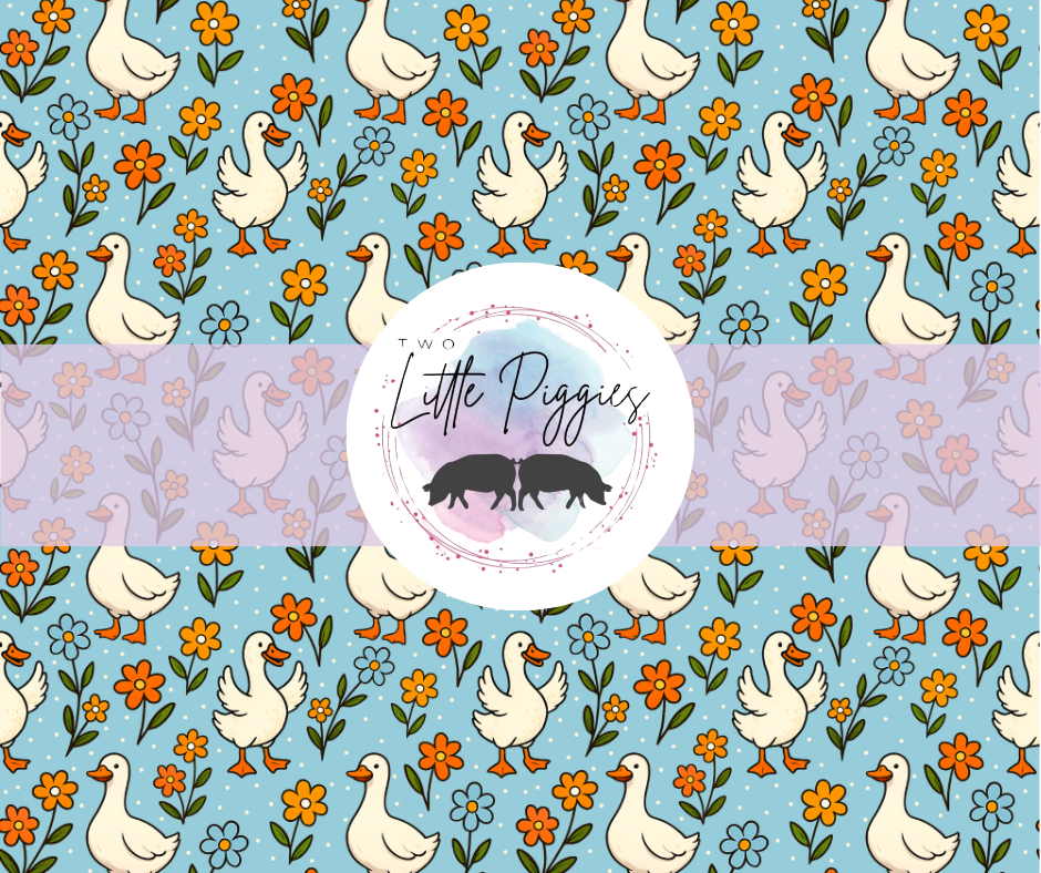 Printed Vinyl - Blue Silly Goose