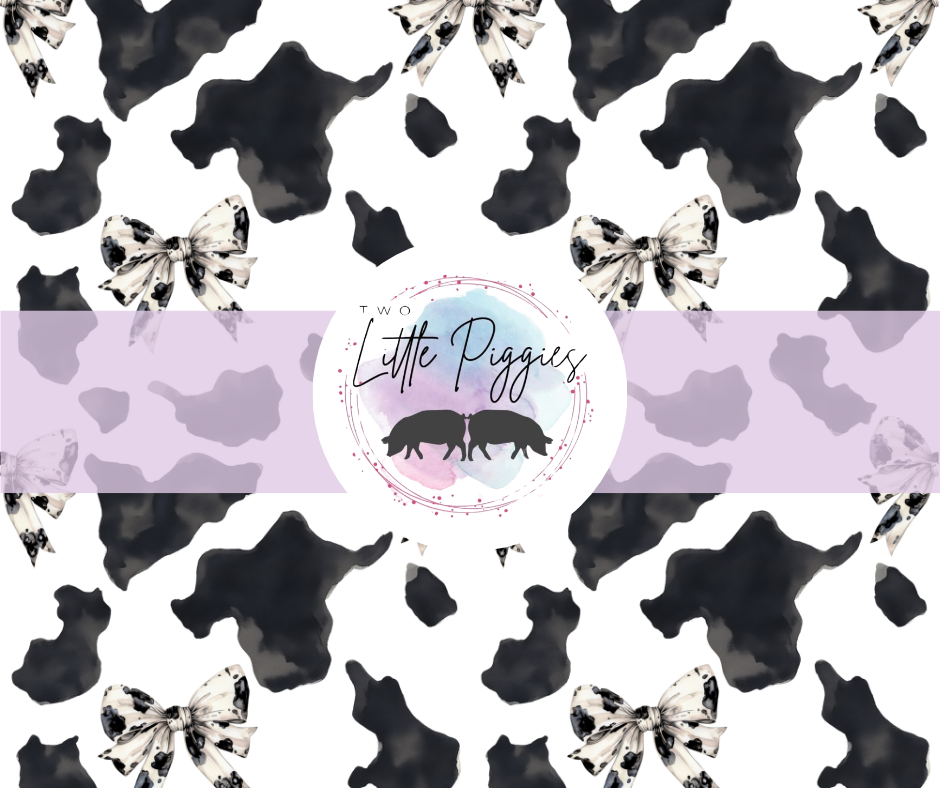 Printed Vinyl - Cow Print and Bows