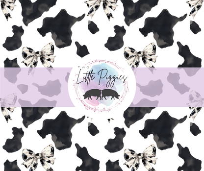 Printed Vinyl - Cow Print and Bows