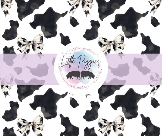 Printed Vinyl - Cow Print and Bows