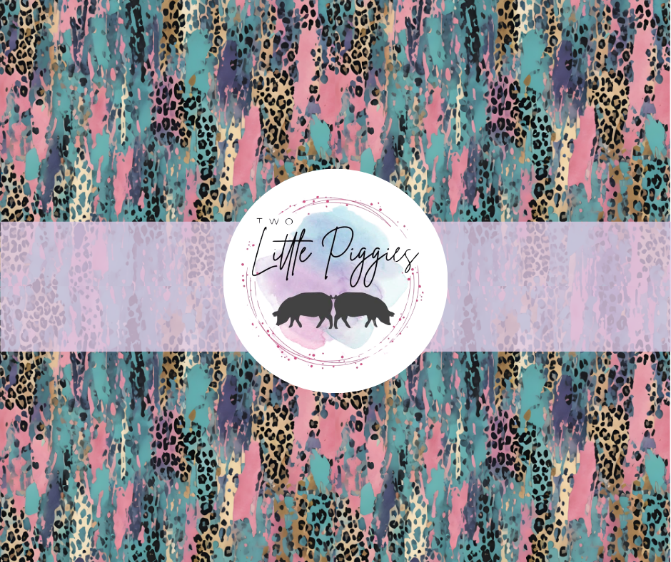 Printed Vinyl - Brushstroke Leopard