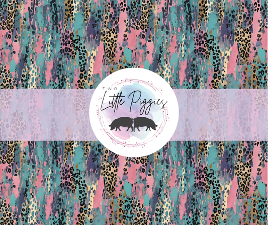 Printed Vinyl - Brushstroke Leopard