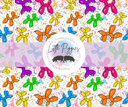 Printed Vinyl - Paint Splatter Balloon Dog