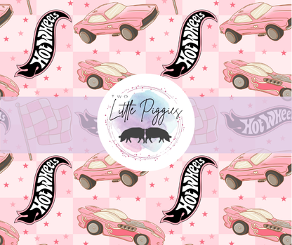 Printed Vinyl - Hot Wheels - Pink