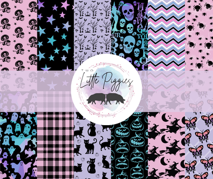 Printed Vinyl - Halloween Pastel Purple Collection