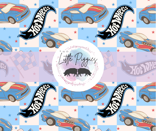 Printed Vinyl - Hot Wheels - Blue