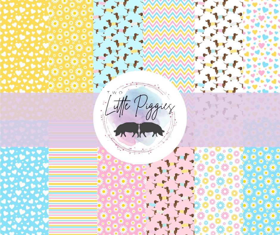 Printed Vinyl - Dachshund Fun