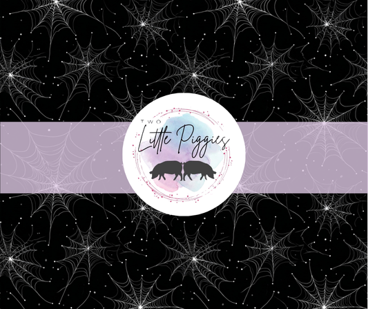 Printed Vinyl - Sparkle Spiderwebs
