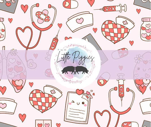 Printed Vinyl - Valentine - Nurse