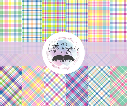 Printed Vinyl - Spring Plaid