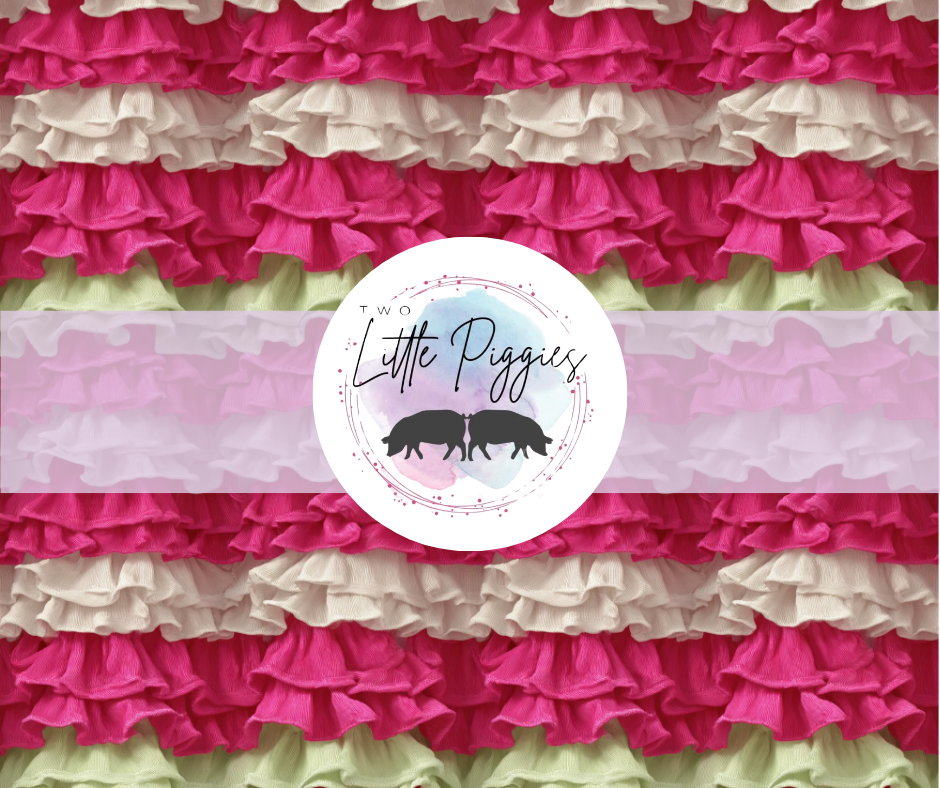 Printed Vinyl - Pink Ruffle