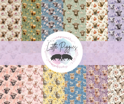 Printed Vinyl - Highland Cows