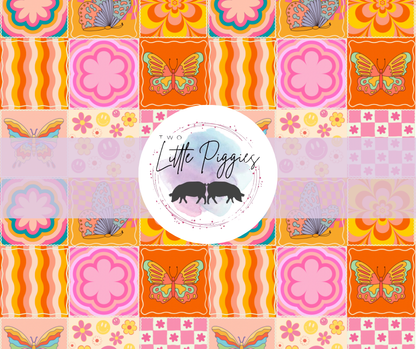 Printed Vinyl - 60s Butterfly