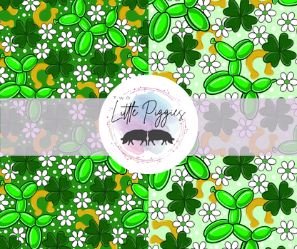 Printed Vinyl - St. Patrick's - Balloon Dog